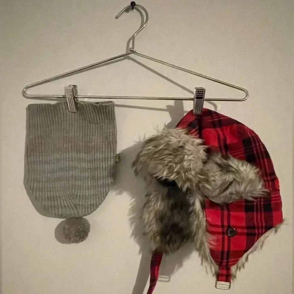 2 kids winter hats Nui organic Merino wool